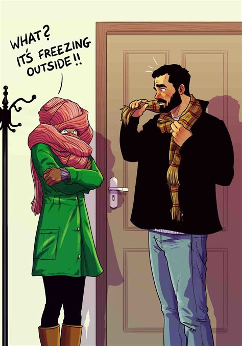 artist illustrates life with wife